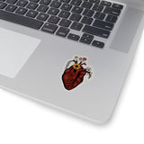 blooming heart sticker