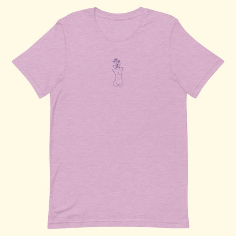 lilac "growth" t-shirt