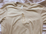 neutral "growth" embroidered t-shirt